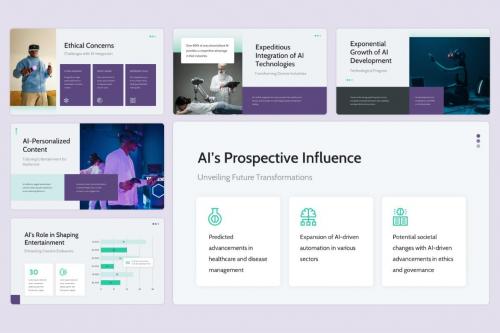 AI Entertainment Industry - Powerpoint Templates