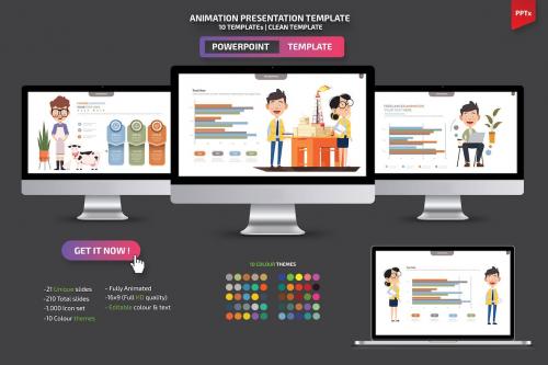 Animation Powerpoint Presentation Templates