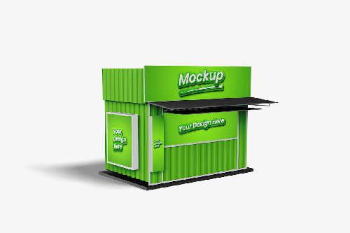 Booth Food Court Mockup
