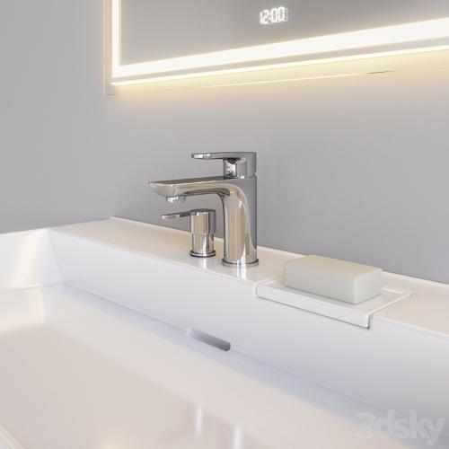 Sink with cabinet Logica and mirror Tecno, Kerama Marazzi