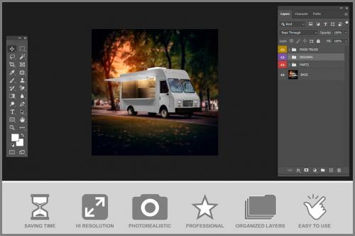 Food Truck Mockup