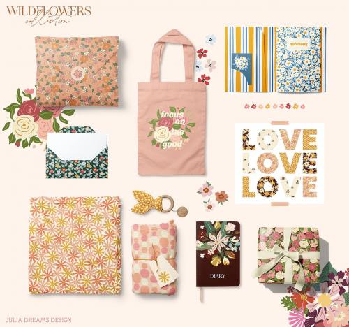 Wildflowers Vector Flowers Floral Patterns