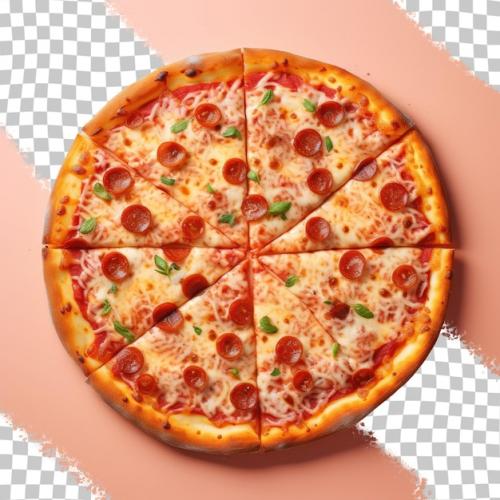 Delicious Pizza On A Transparent Background