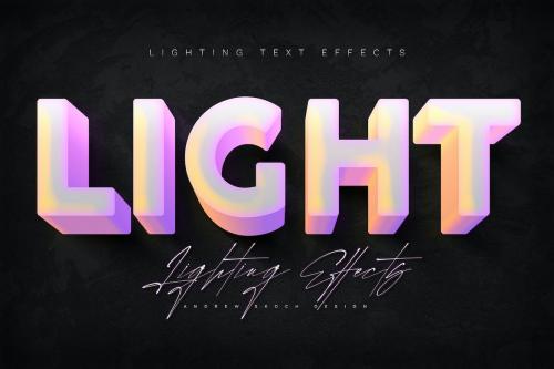 Double Light Text Effects