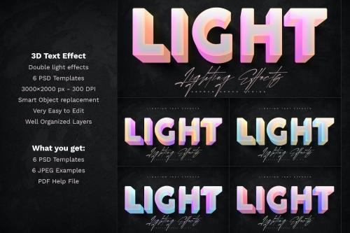 Double Light Text Effects