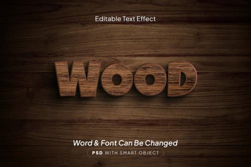 Wood Text Effect