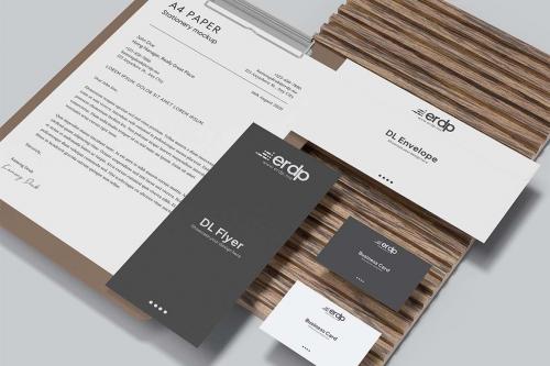 Floating Stationery Mockup