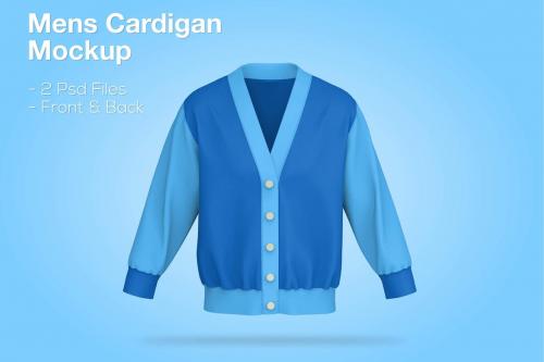 Mens Cardigan Mockup