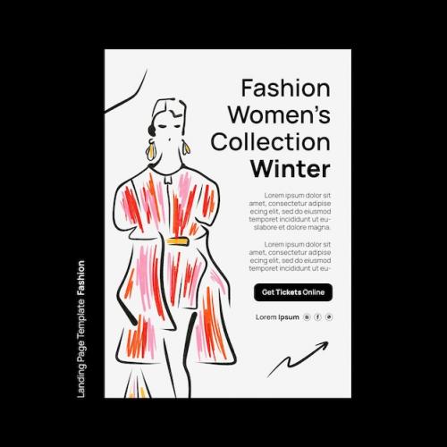 Hand Drawn Fashion Collection Poster