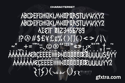 Daimon Remain - Death Metal Font QLE3ES2