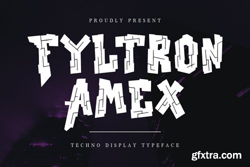 Fyltron Amex Techno Display Typeface QE4LMYV