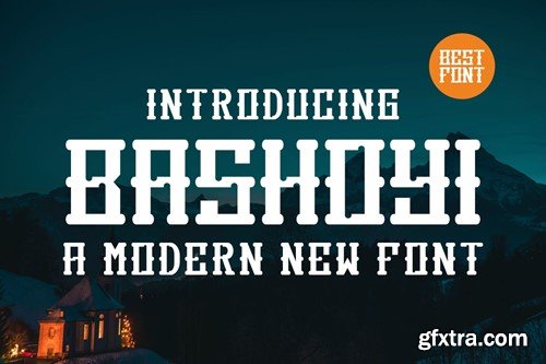 Bashoyi Modern Futuristic Decorative Font VBRHD3X