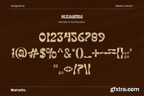 Mudranika - A Display Typeface Y35DQBW