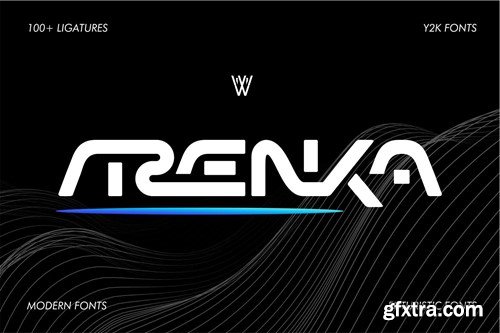 Arenka | Futuristic Font | Y2k Evolution Font P5U68Z4