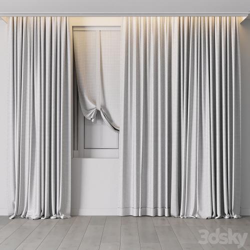 Hadi Curtain With Roman Blind 68