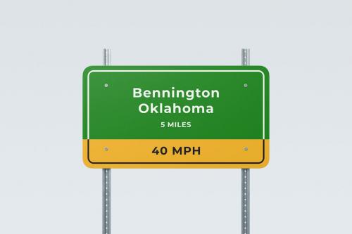 Street Sign Mockup