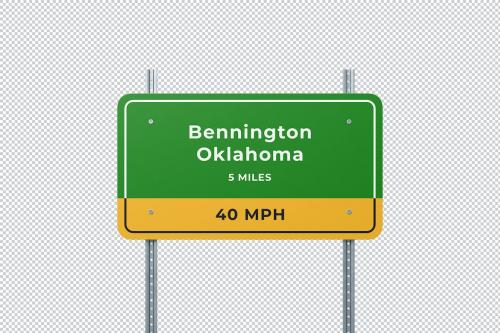 Street Sign Mockup