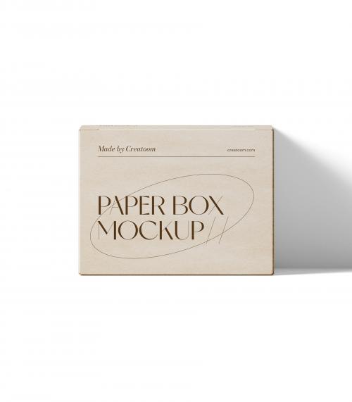 Creatoom -  Paper Box Mockup V15 Front View