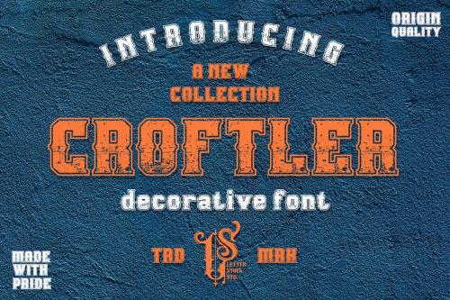 Croftler - Retro Rough Font