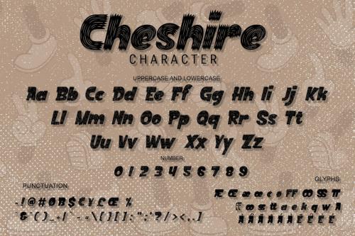 Cheshire - Playful Decorative Font