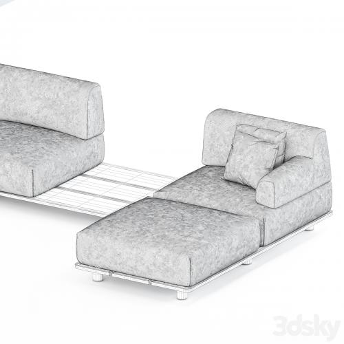 Palco sofa module set 3 by Kristalia