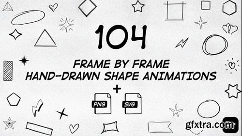 Videohive 104 Frame By Frame Animated Shapes Pack 50034175