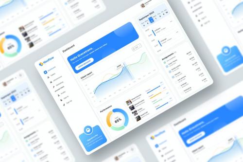 Task Management Admin Design UI Kit Figma