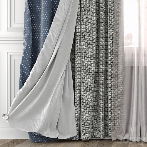 Curtains with window 493C