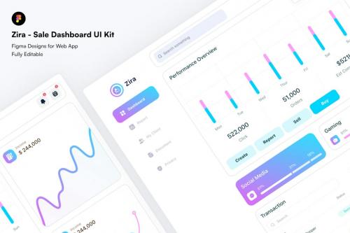 Zira - Sale Dashboard UI Kit