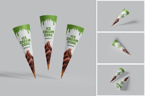 Ice Cream Cone Mockup