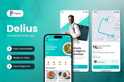 Delius Food Delivery Mobile app