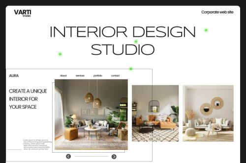 Interior Design Website Hero