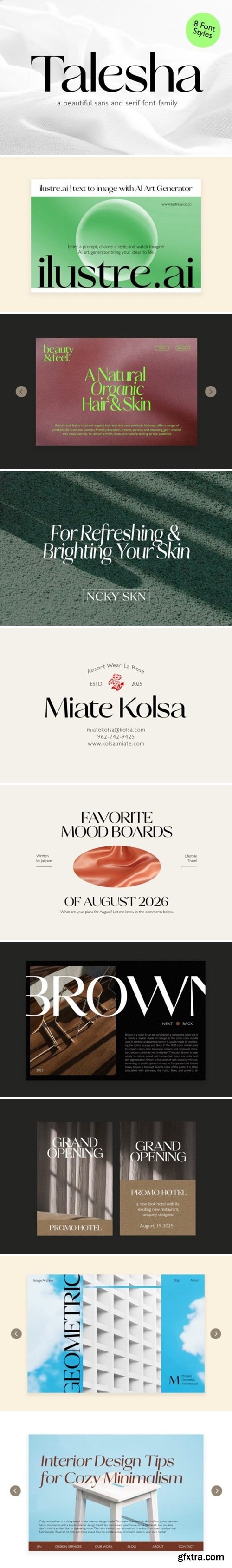 CM - Talesha Font Family 42157796