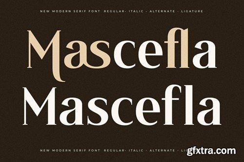 Mascefla New Modern Serif Font XPMXJ3W