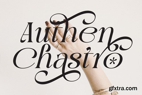 Authen Chastro Serif & Elegan Italic DPYKWJC