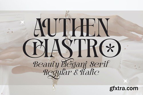 Authen Chastro Serif & Elegan Italic DPYKWJC