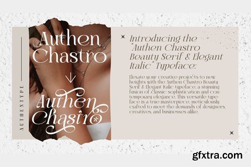 Authen Chastro Serif & Elegan Italic DPYKWJC