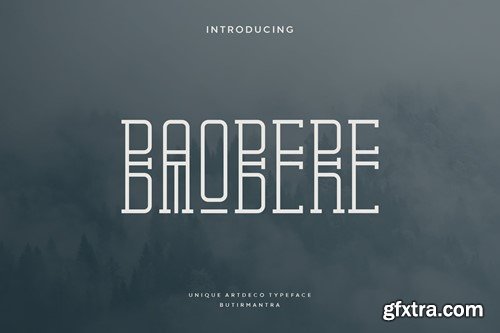 Baobere - Artdeco Font KCYCSXD