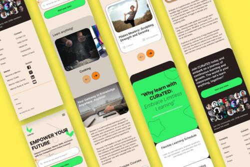 CURaTED Online Course - Figma template