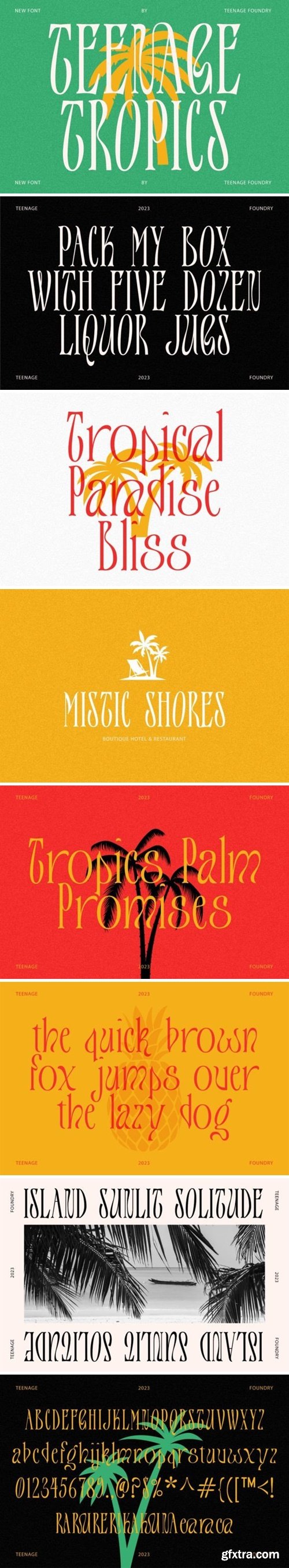 Teenage Tropics Font