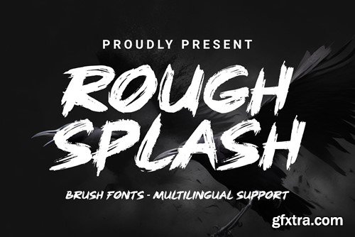 Rough Splash - Brush Font L8LXRP6