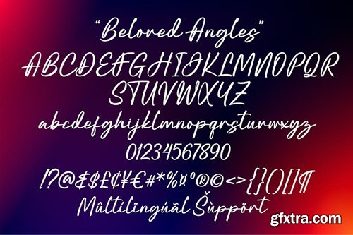 Beloved Angles - Brush Script Font NZF7KLV