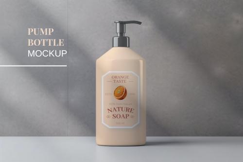 Elegant Pump Bottle Mockup