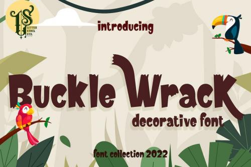 Buckle Wrack - Decorative font