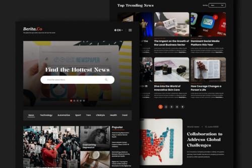 Berita.Co - News Landing Page