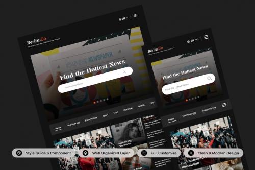 Berita.Co - News Landing Page