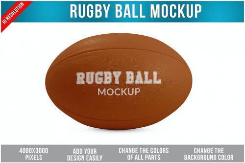 Rugby Ball Mockup