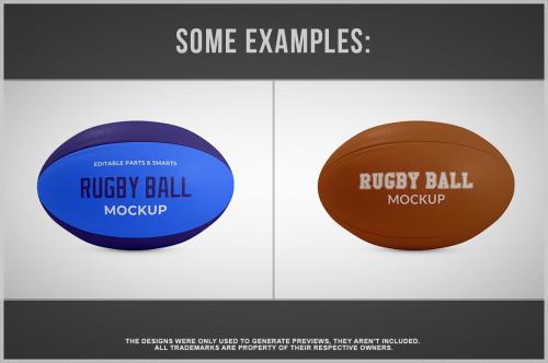 Rugby Ball Mockup