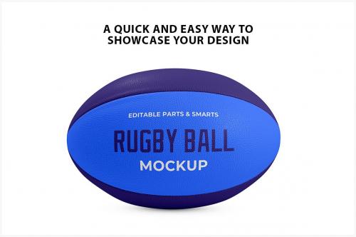 Rugby Ball Mockup