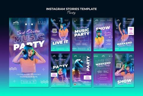 Party Event Instagram Stories Template